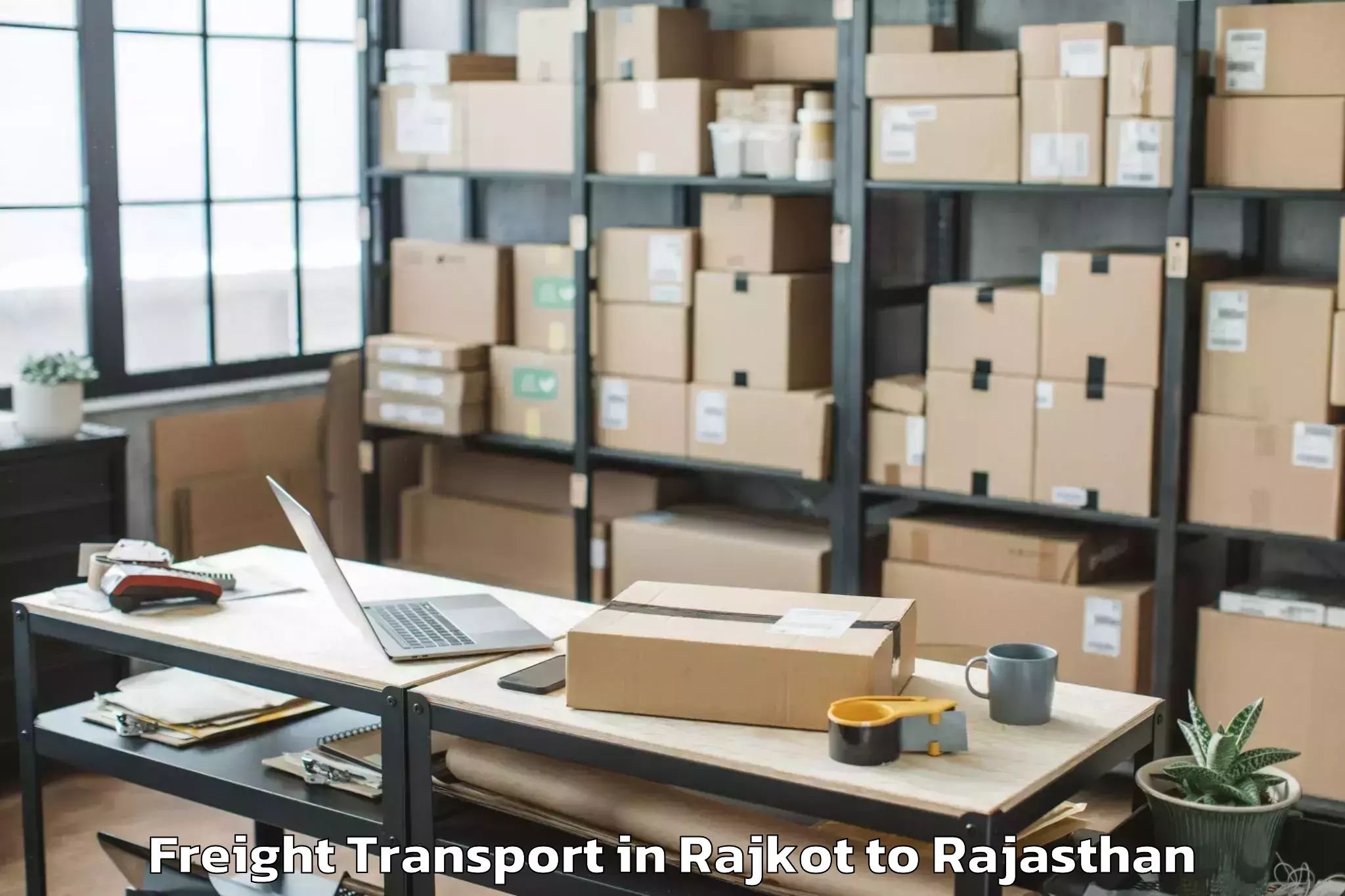 Easy Rajkot to Sagwara Freight Transport Booking